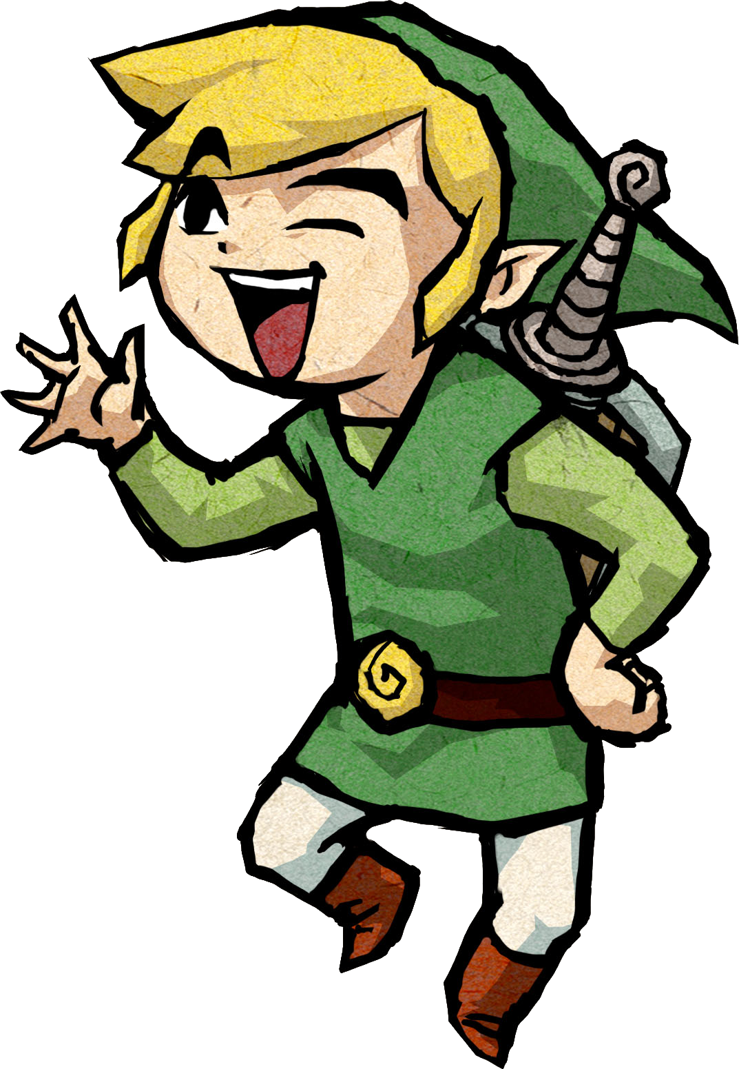 File 2 Is From The Background Image Of The American - Wind Waker Link Png (1073x1551)