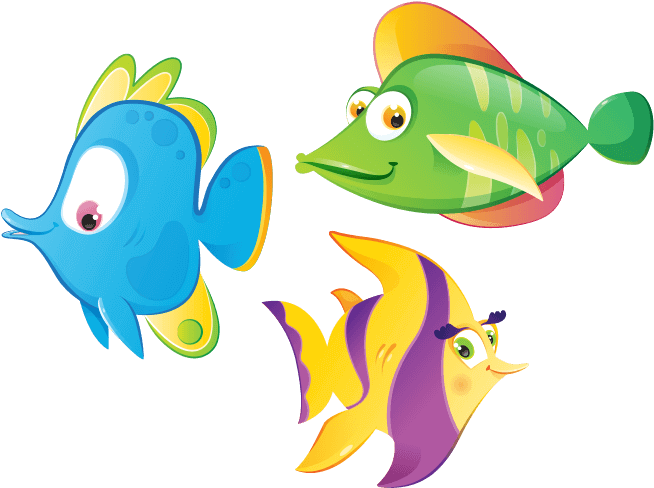 Colorful Fish⇄ - Sticker (700x700)