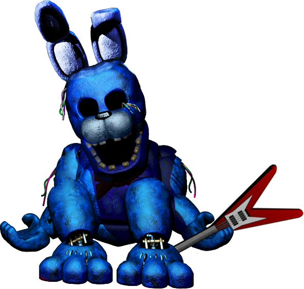 Golden Freddy Into Bonnie By Framedblaze - Unwithered Bonnie Fnaf World (592x564)
