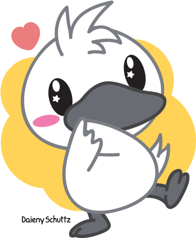 Drawn Duckling Chibi - Ugly Duckling Png (600x600)