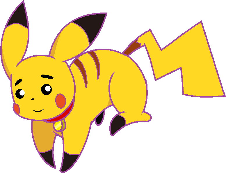 Spencer The Pikachu With Eyebrows By Qkingen - Cartoon (870x664)