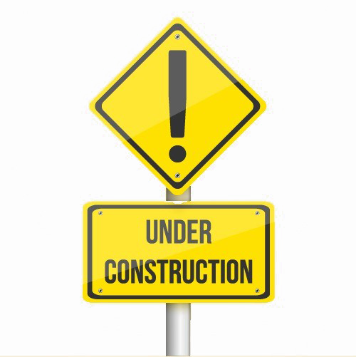 Construction Sign Png Photos - No Construction Parking Print Yellow And Black Notice (500x501)