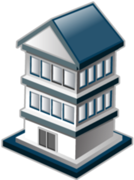 Fire Station Icon Free Images At Clker Com Vector Clip - Apartment Icon (600x600)