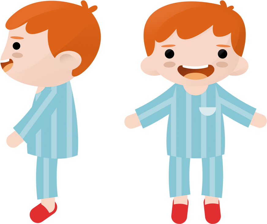 Clipart Boy Front And Back (1024x768)