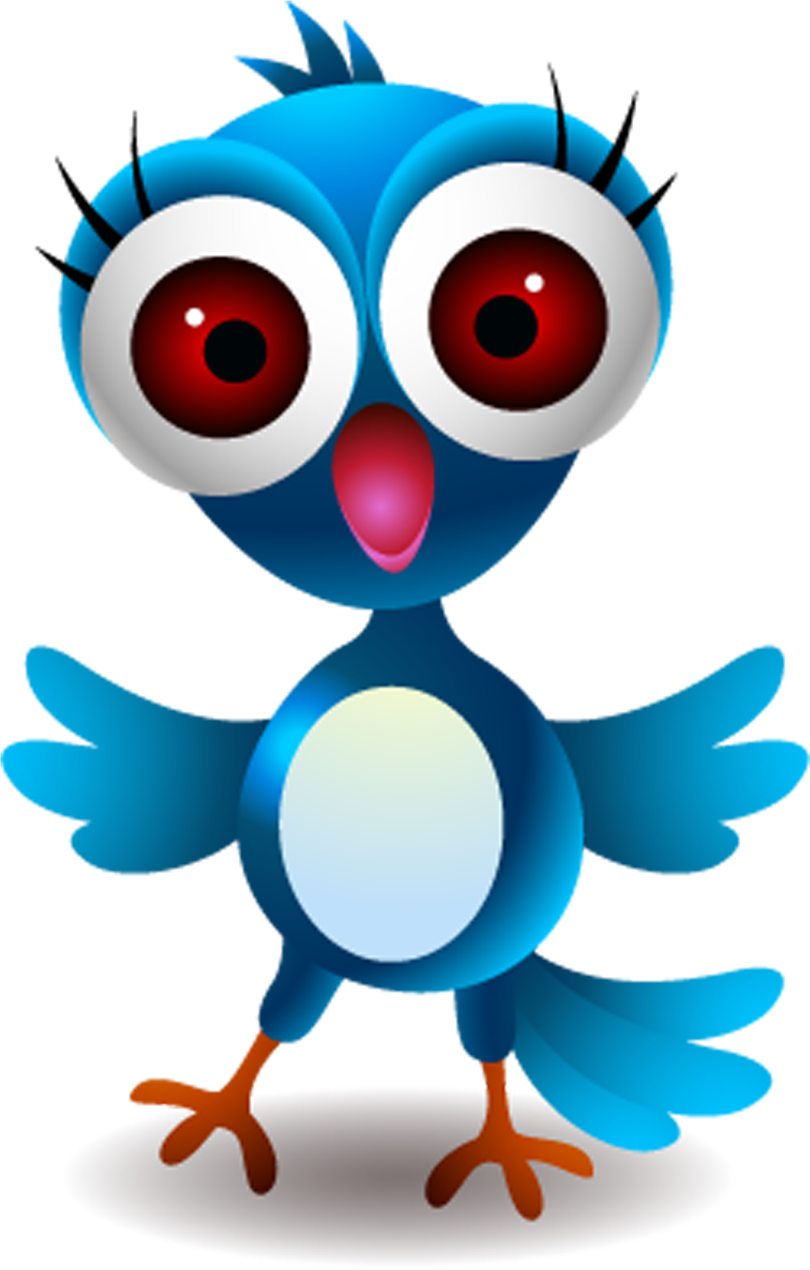 Bird Cartoon Illustration - Cartoon (2693x2835)