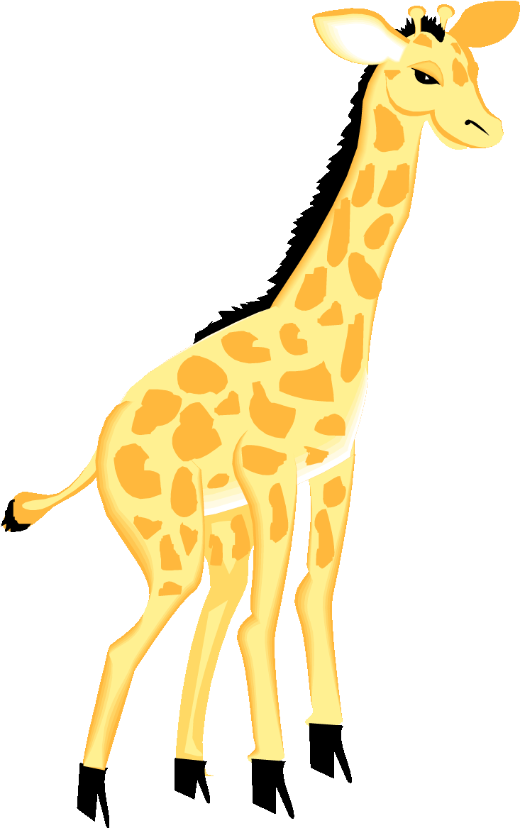 Giraffe Clip Art - Giraffe Clipart Transparent Background (750x1187)