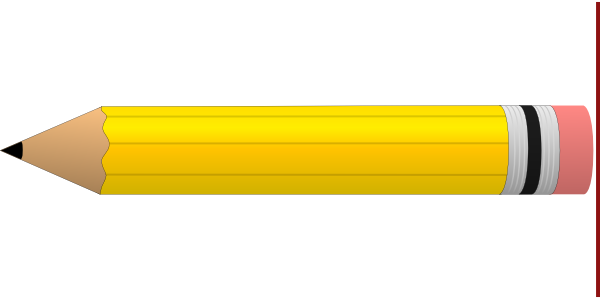 Pencil Clipart 4 - Pencil Clipart (600x299)