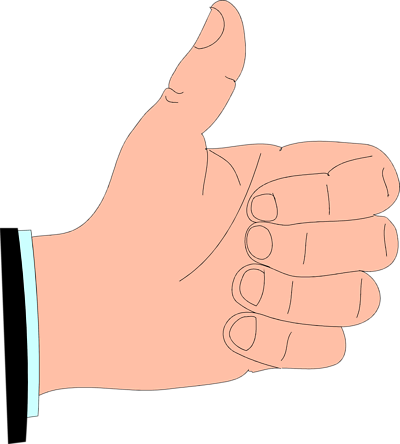 Cartoon Thumbs Up Clipart Best Kfcqvv Clipart - Clip Art (400x444)