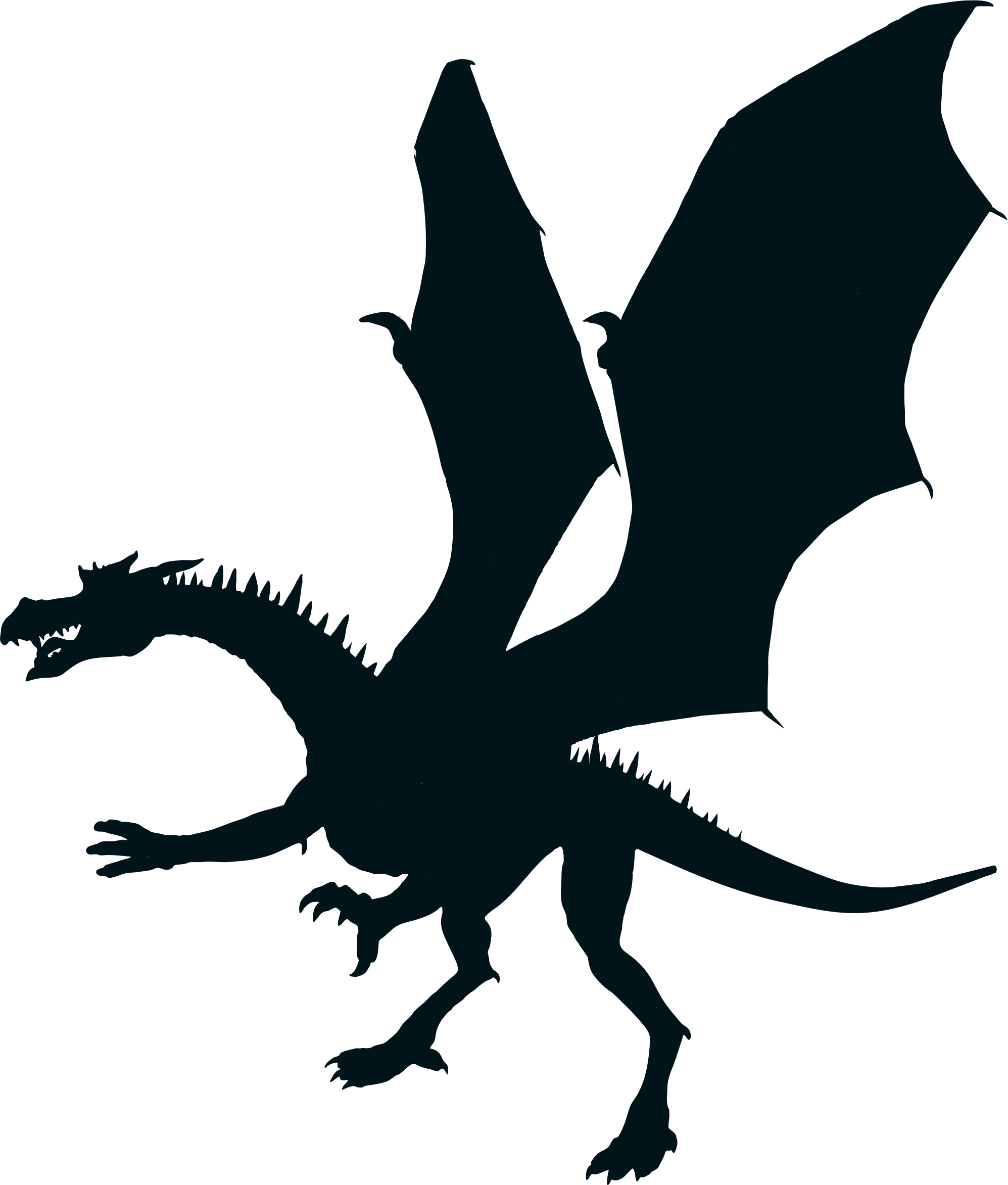 Clipart - Dragon Silhouette Png (1995x2345)