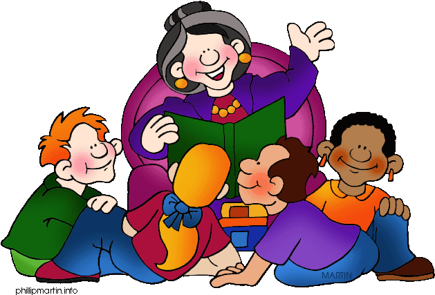 Having Self Control And/or Being Respectful - Story Time Clip Art (648x434)