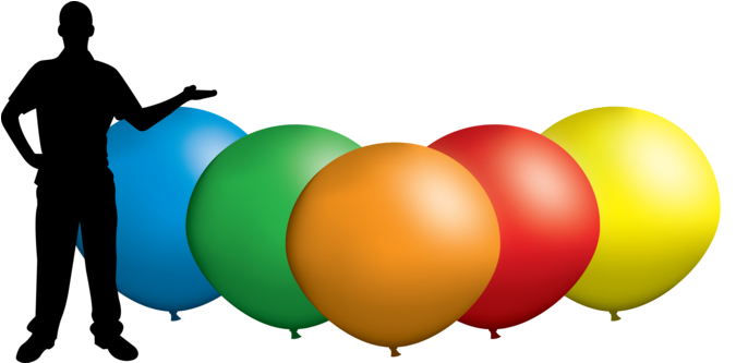 Large Number - Balloons - Balloon (732x332)