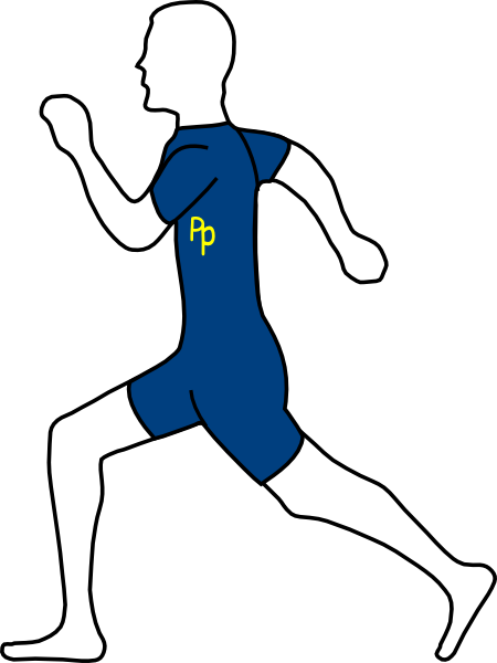 Running Man Clip Art (450x600)