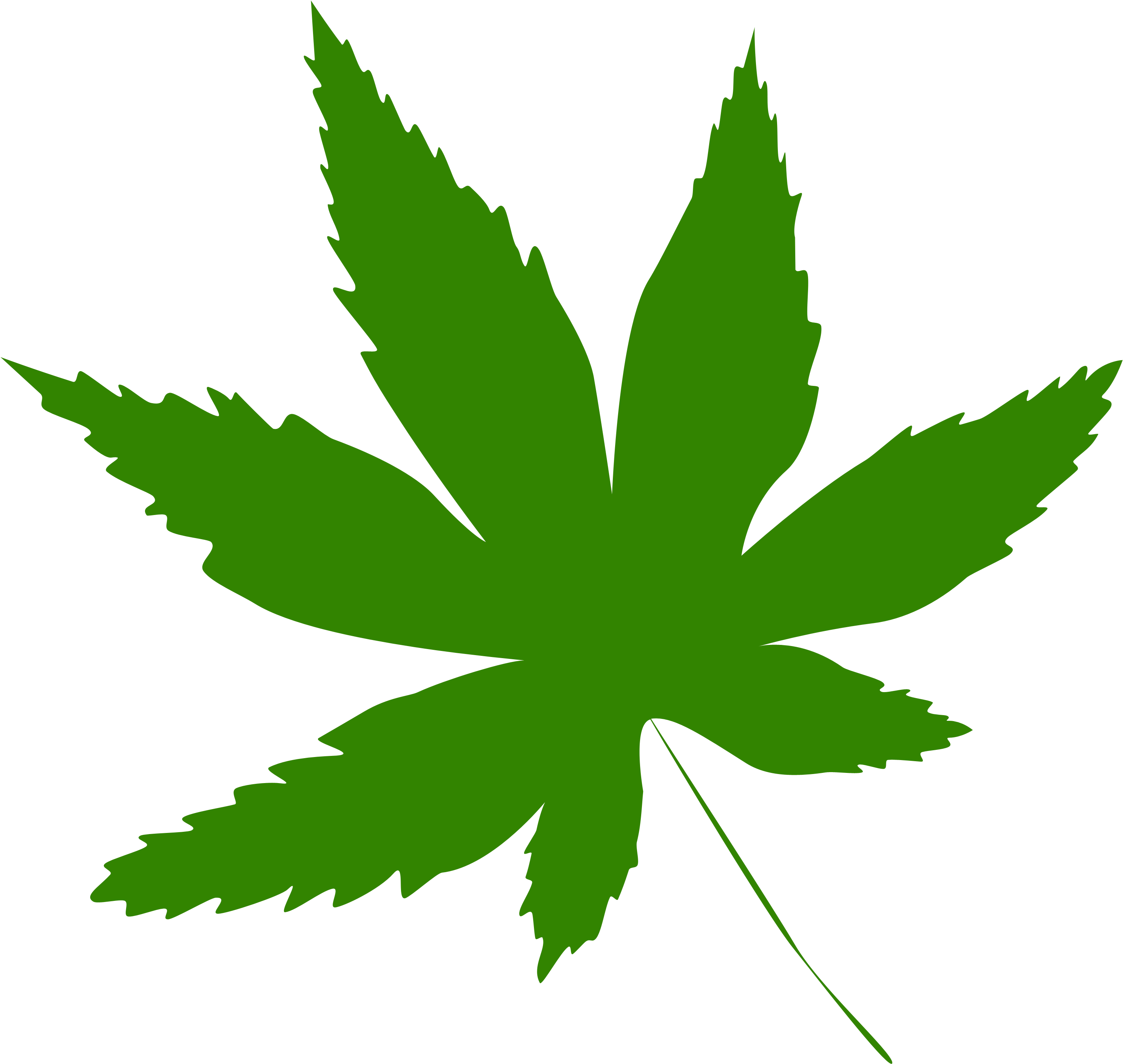 Collection Of Green Leaf Icon - Dangers Of Marijuanas (3000x3000)