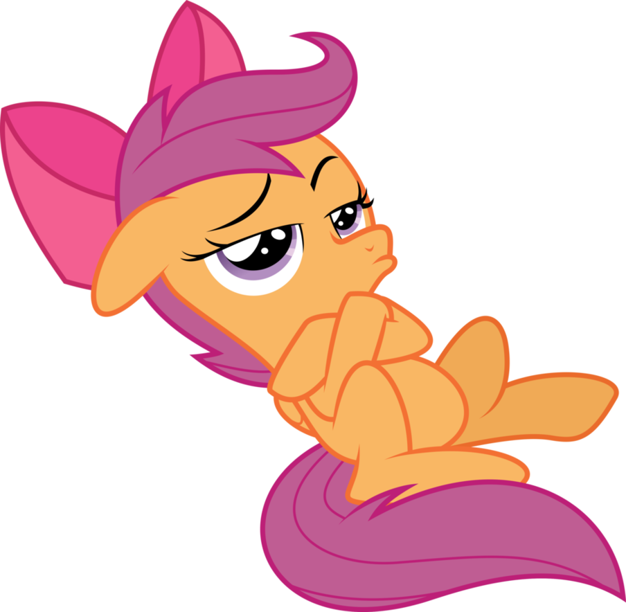 Scootaloo Thinking By Dusk2k - Scootaloo (904x884)