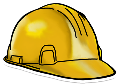Thinking Caps Stickers Messages Sticker-8 - Hard Hat (408x408)