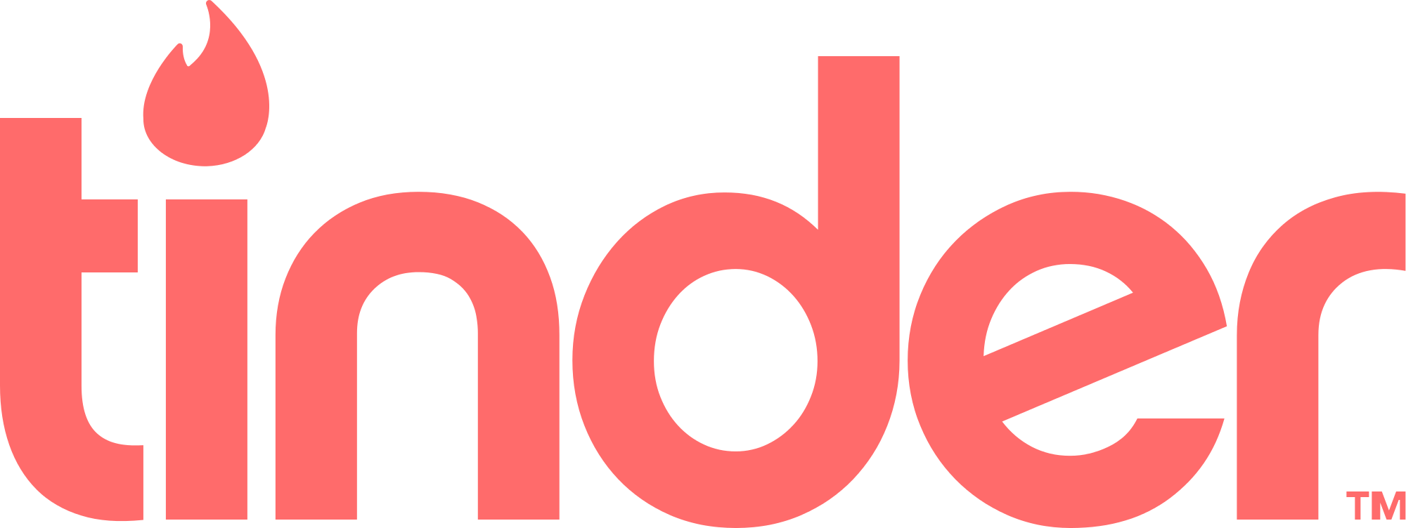 Wikipedia - Org - Tinder Logo Png (2000x752)