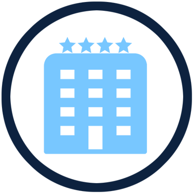 Hotel - 4 Star Hotel Icon (400x400)
