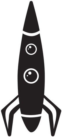 Space Rocket Flat Icon Transparent Png - Outer Space (512x512)