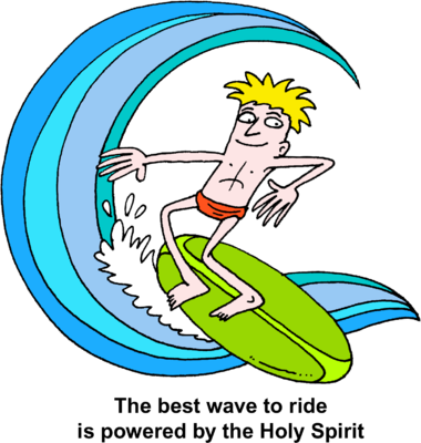 Free Surfing Wave Clipart - Surfing (380x400)