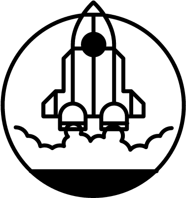 Butter Love - Rocket Ship Outline Png (400x400)