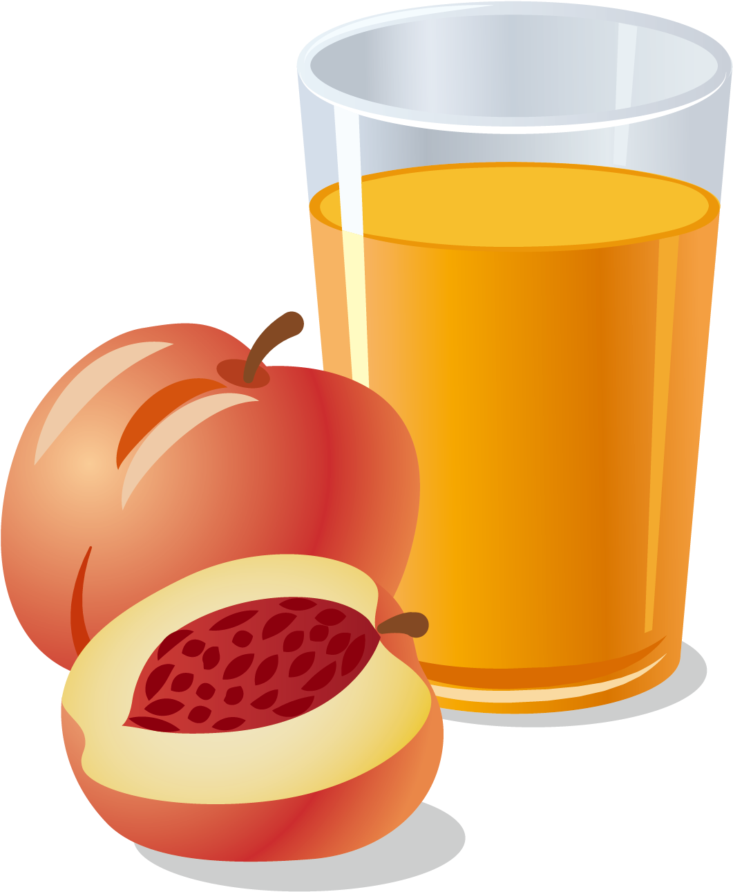 Orange Juice Apple Juice Pomegranate Juice - Vector Graphics (1772x1772)