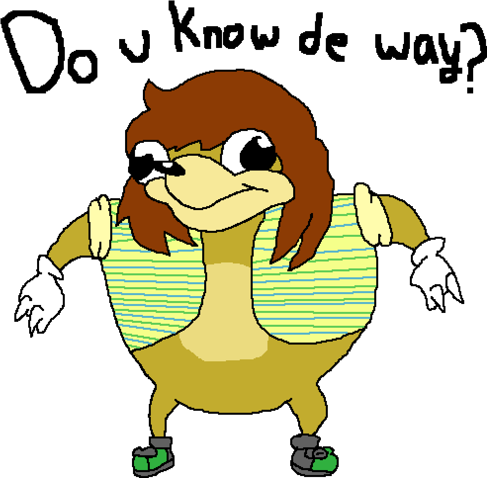 Do You Know De Way - Cartoon (1000x1000)