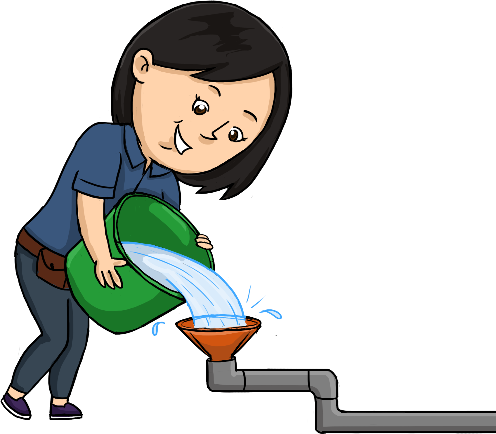 Plumber's First Job Is To Execute R Code In Response - Cartoon (2307x2000)