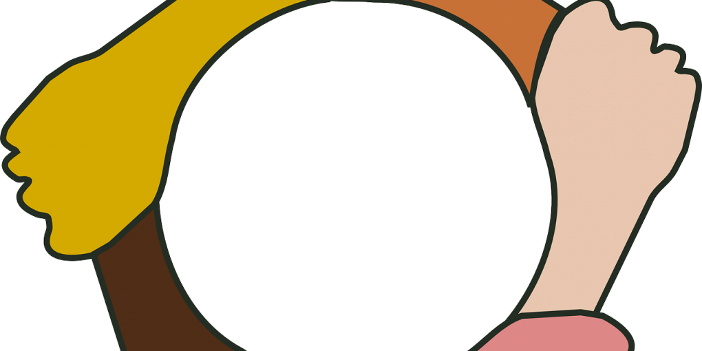 Holding Hands Cartoon Png (1020x510)