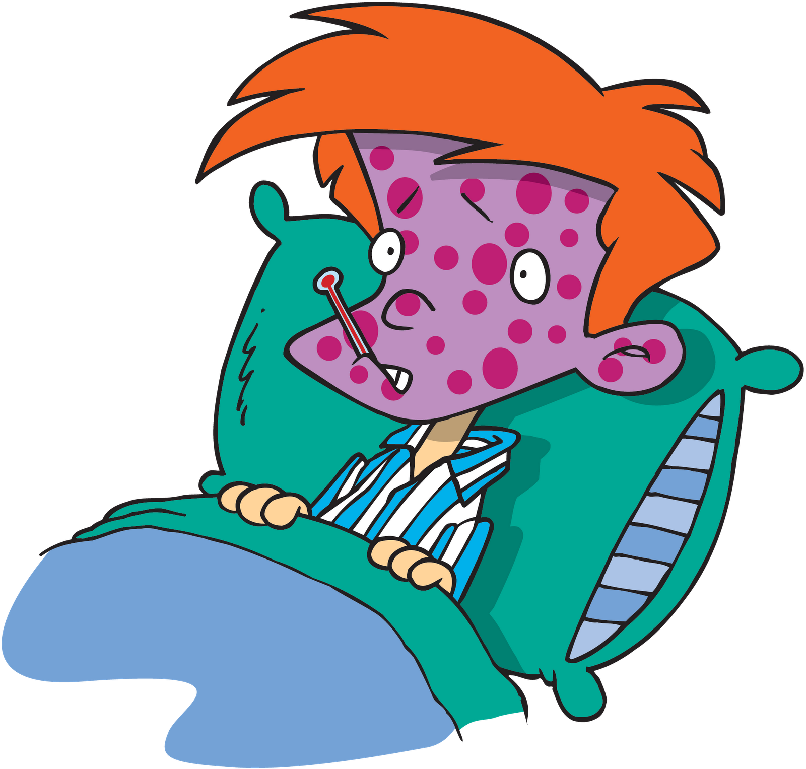 If You're At The Moment Being Affected By Chicken Pox, - Illness Clipart (2000x1909)