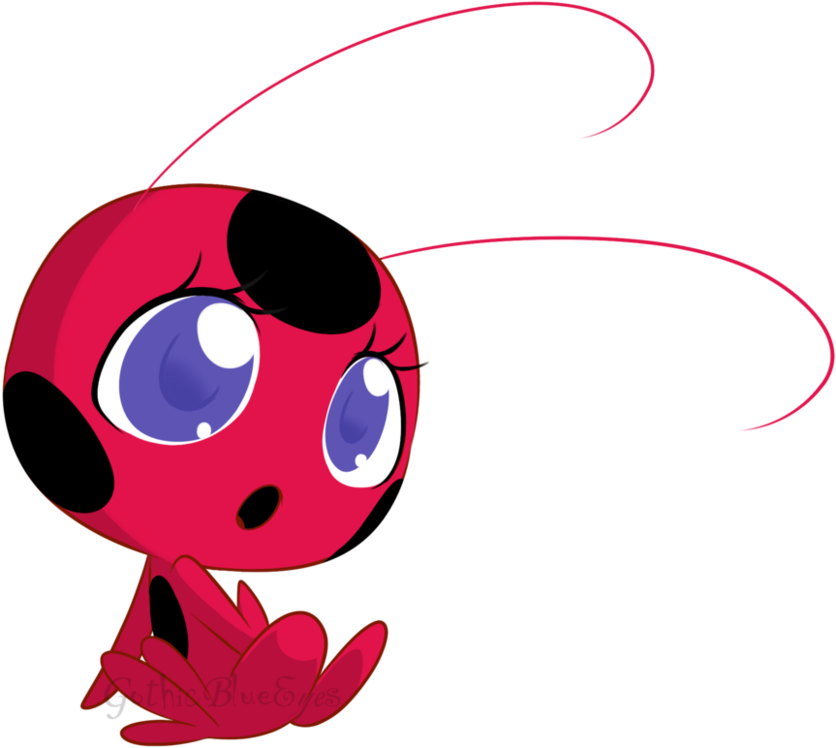 Curious Tikki By Gothicblueeyes - Miraculous Ladybug Tikki Chibi (992x805)