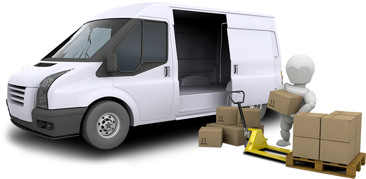 Delivery - Logistics Van Png (800x480)