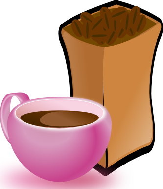 Black White Line Art Coloring Book Colouring 66 - Coffee Beans Clip Art (333x386)