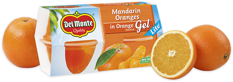 Mandarin Oranges In Orange Flavored Gel - Del Monte Mixed Fruit 16 Oz (1050x333)
