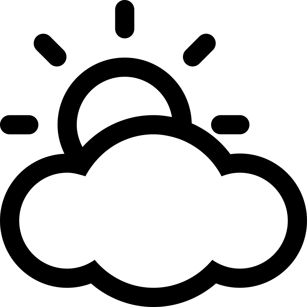 Cloudy Weather Comments - Sunny Cloudy Weather Icon (980x980)