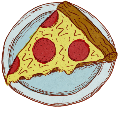 Pizza Slice Drawing Tumblr Download Pizza Slice Drawing - Pizza Experiment Tote Bag - 16" X 16" (500x500)
