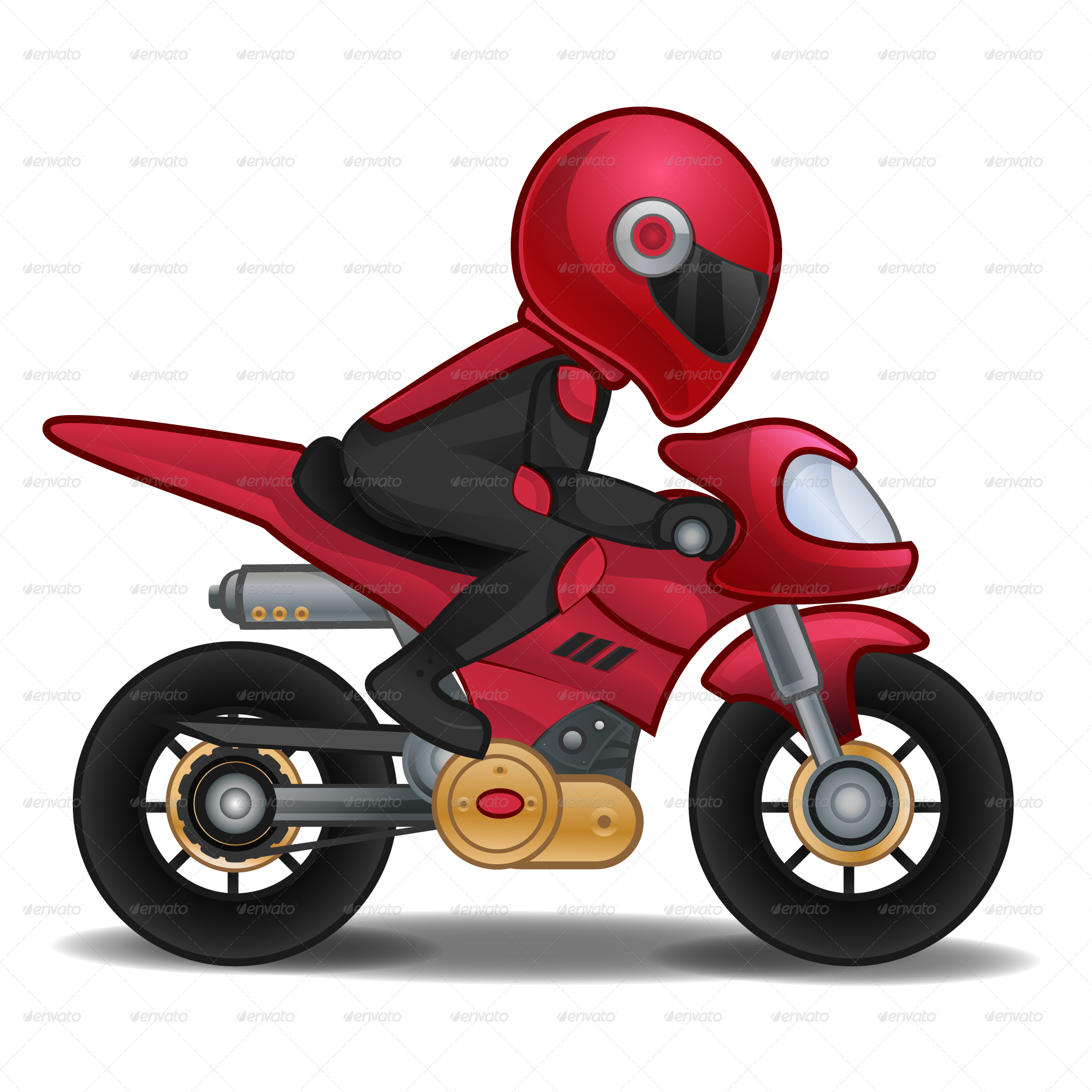 Vector Motorbike - Motorcycle (2023x2023)