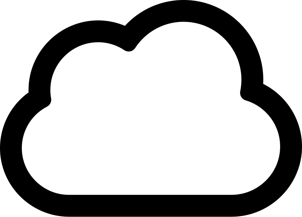 Cloud Outline Comments - Scalable Vector Graphics (980x703)