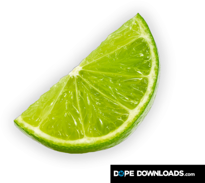 Lime Wedge Psd - Lemon Slices Png (400x357)