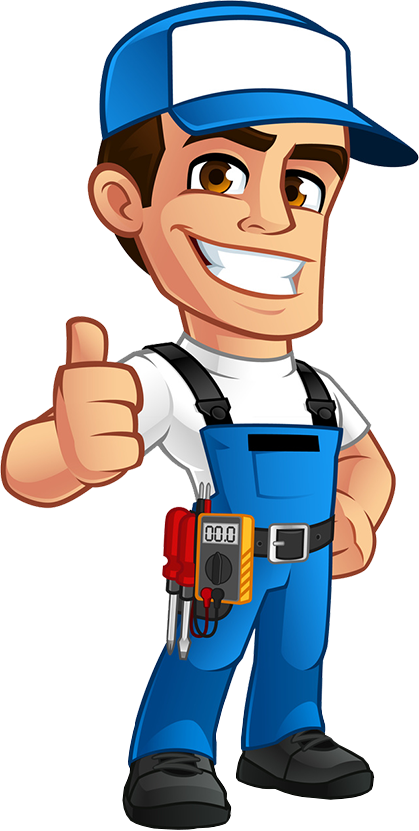 Electrician - Electrician Cartoon Png (419x831)