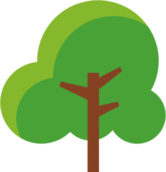 Cartoon Lush Trees - Simple Cartoon Trees Png (709x652)