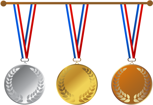 The Laurel Wreath Is Used On Trophys And Olympic Medals - Medaglie Png (600x410)