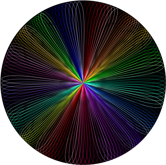 Free Rainbow Line Art 2 - Line Art (800x800)