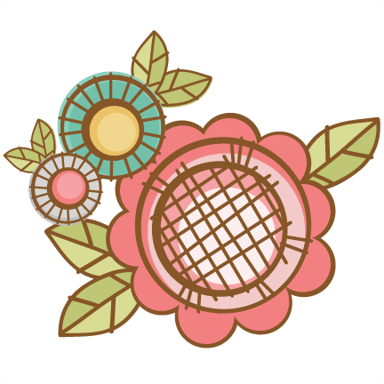 Doodle Flowers Svg Scrapbook Cut File Cute Clipart - Doodle (432x432)