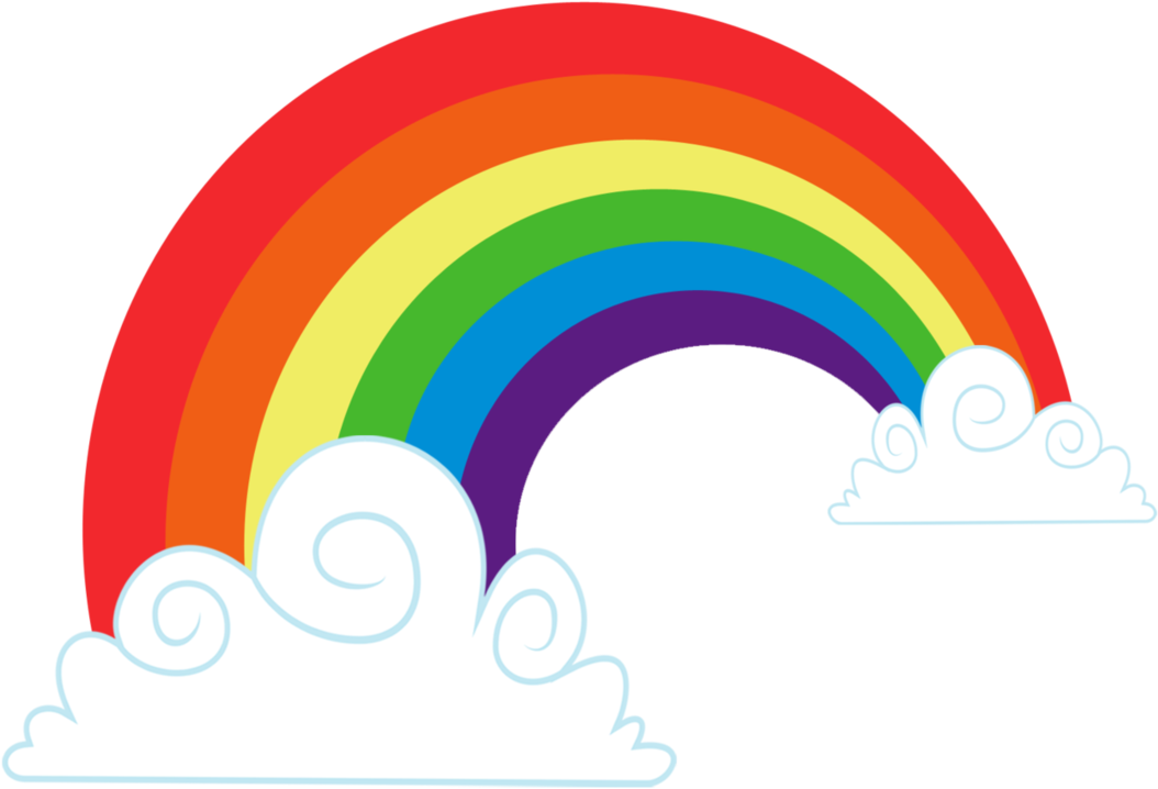 Rainbow Cloud Clip Art - Embankment Tube Station (1084x737)