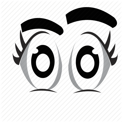 Eye Icon - Cartoon Eyeball (512x512)