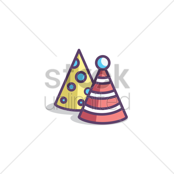 Birthday Hat Vector - Party Hat (600x600)
