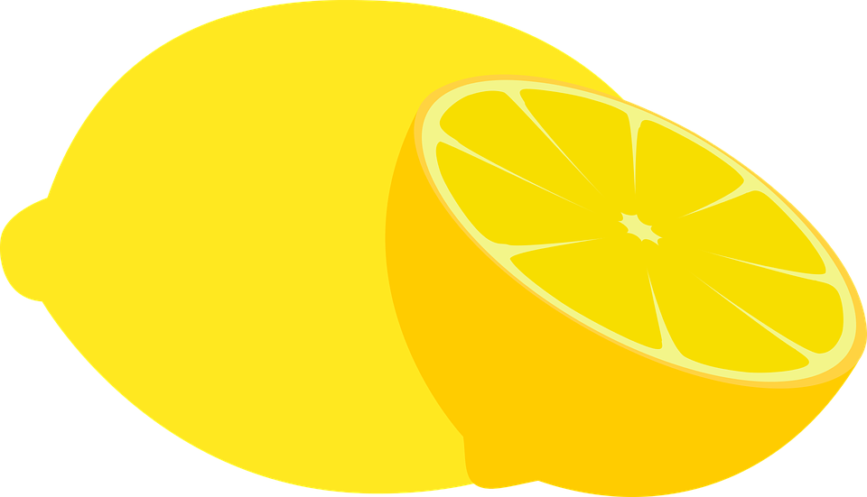 Lemon, Citric, Citrus, Fruit, Yellow, Healthy, Acidity - Лимон Вектор Png (960x551)