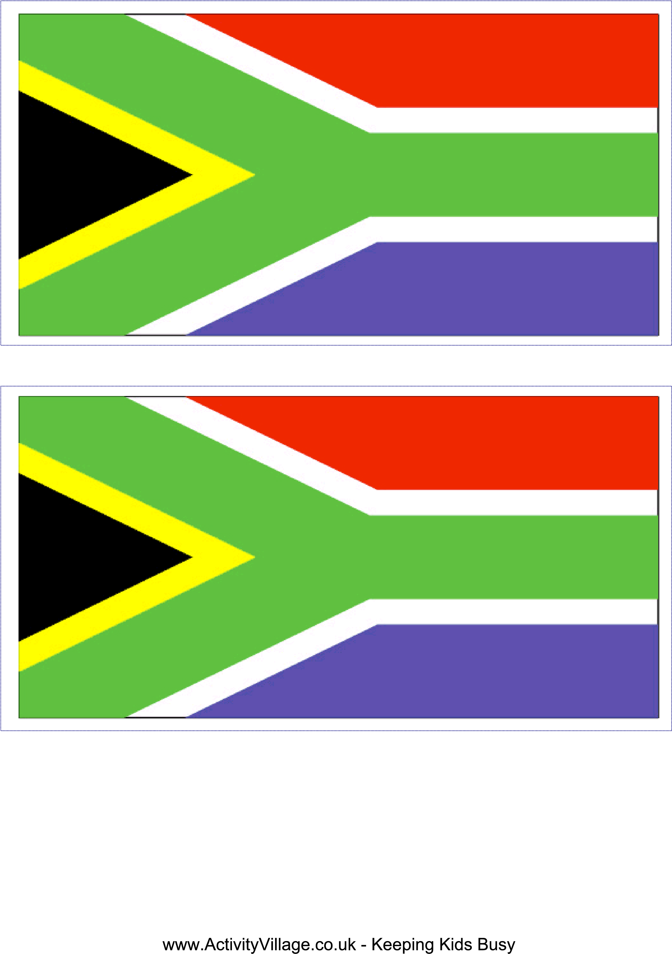 South African Flag - Graphic Design (2480x3508)