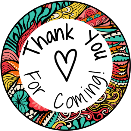 Ol2088 - 1 - 5" Circle - Colorful Birthday Goody Bag - Colorful Design Therapy To Calm & Inspire - Relaxing (500x500)