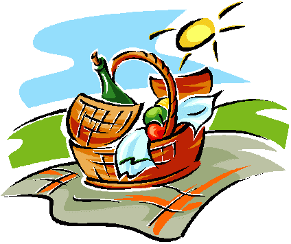 Picnic 20clip 20art 20pg - Picnic Basket Cartoon (424x355)